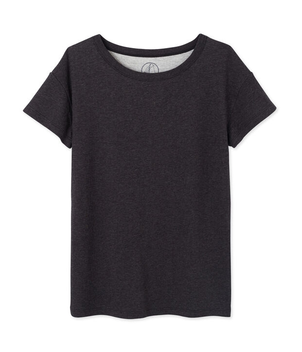 Maxi t-shirt femme en tubique extrafin chin&eacute; gris