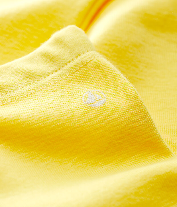 Legging en coton b&eacute;b&eacute; jaune