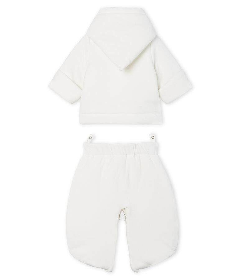 Combipilote 3 en 1 b&eacute;b&eacute; en velours blanc MARSHMALLOW