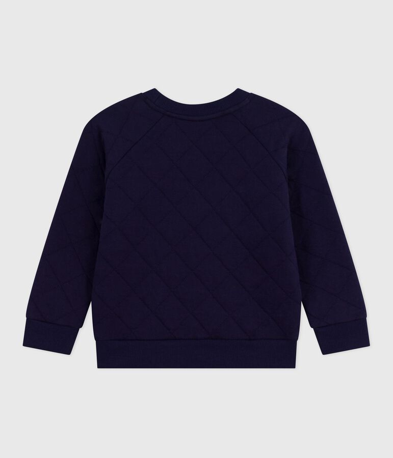 Sweatshirt enfant en coton uni bleu SOIR