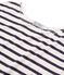 Tee shirt lin femme blanc MARSHMALLOW/bleu MEDIEVAL