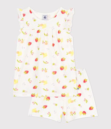 Pyjama short enfant en coton imprimé fruits