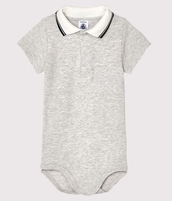 Body col polo bébé garçon gris BELUGA