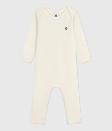 Body jambes longues bébé en laine et coton