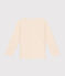 Tee-shirt manches longues en jersey fin enfant garçon écru AVALANCHE