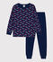 Pyjama Paris en coton enfant bleu MEDIEVAL/blanc MULTICO