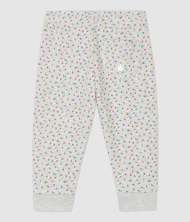 Pantalon en molleton b&eacute;b&eacute; gris/multicouleur