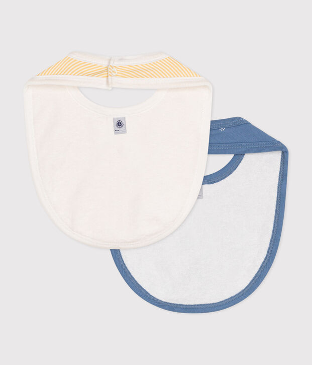 Lots de 2 bavoirs imprim&eacute;s b&eacute;b&eacute; multicouleur