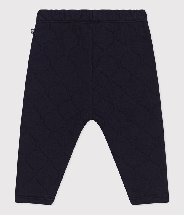 Pantalon en tubique matelass&eacute; b&eacute;b&eacute; bleu marine