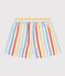 Short de bain b&eacute;b&eacute; ray&eacute; blanc MARSHMALLOW/blanc MULTICO