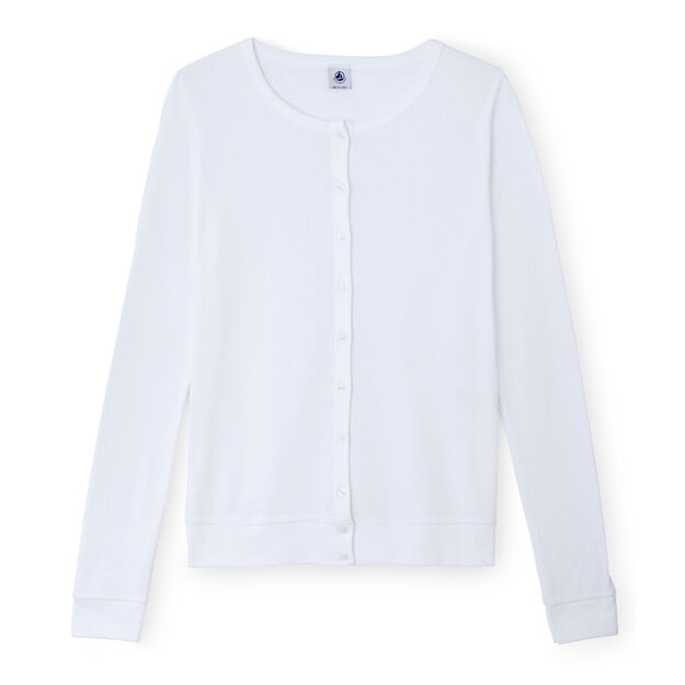 Cardigan femme blanc