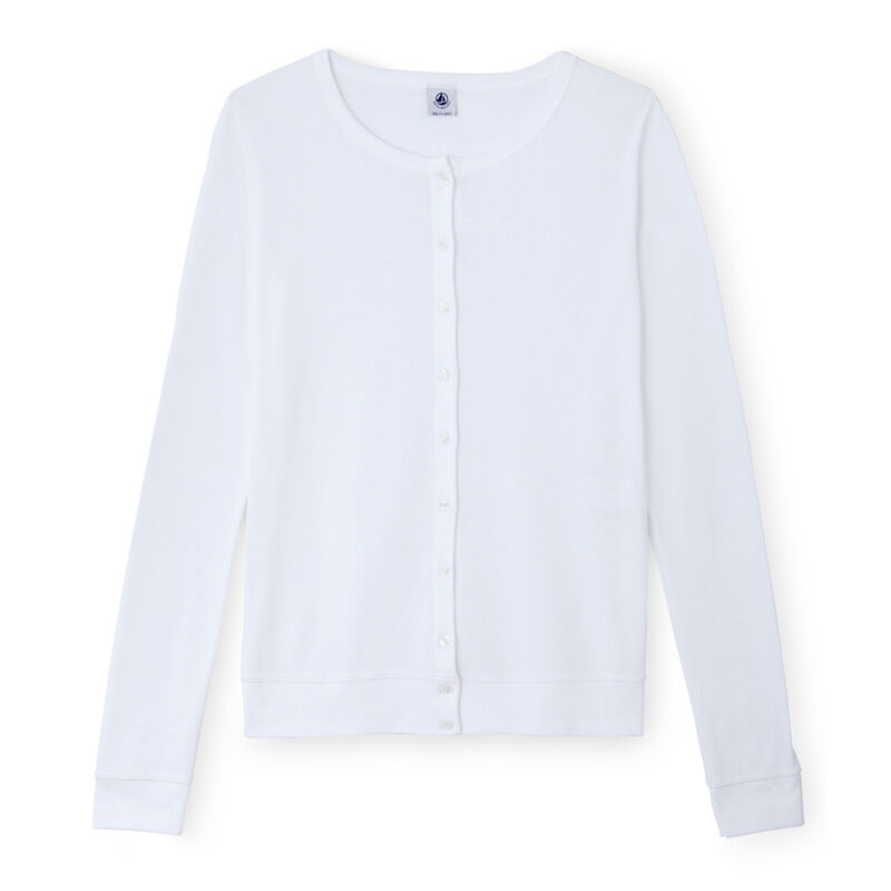 Cardigan femme blanc