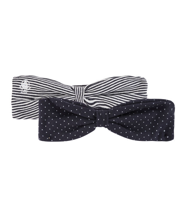 Lot de 2 bandeaux b&eacute;b&eacute; fille multicouleur