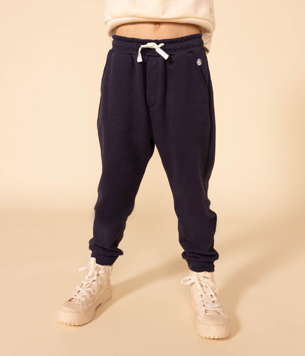 Pantalon de jogging enfant gar&ccedil;on bleu marine