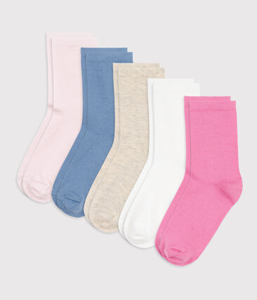 5 paires de chaussettes enfant unies en coton