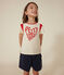 Short en coton enfant fille bleu SMOKING