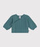 Cardigan en laine et coton bébé vert PAUL