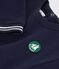 Sweatshirt b&eacute;b&eacute; en coton uni et son badge bleu marine