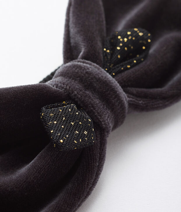 Bandeau b&eacute;b&eacute; fille gris/jaune