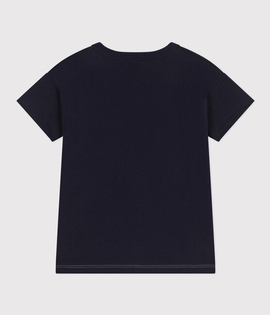Tee-shirt en jersey enfant garçon bleu SMOKING/blanc MULTICO