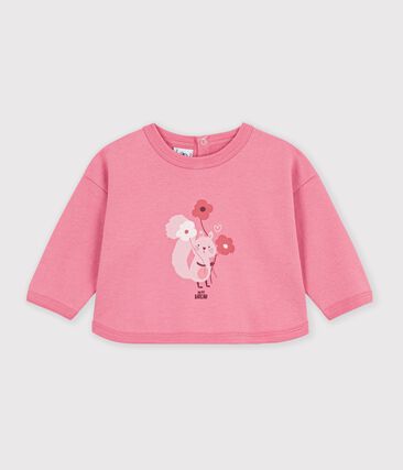 Sweatshirt bébé en coton imprimé animalier