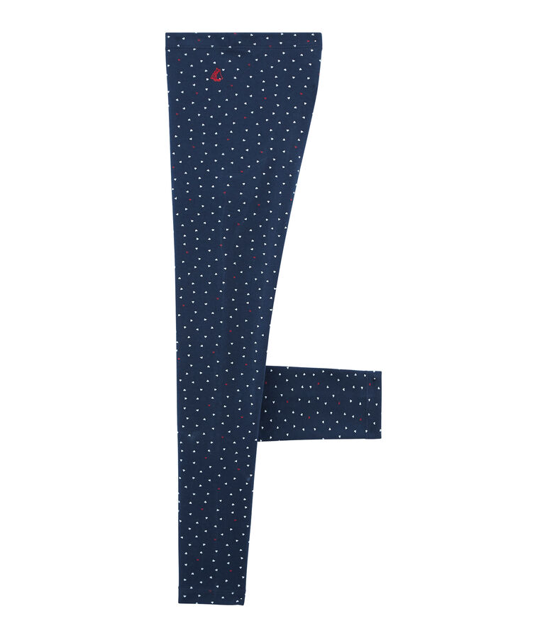 Legging enfant fille bleu HADDOCK/blanc MULTICO