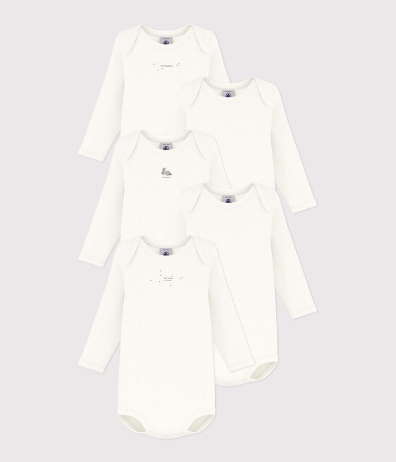 Lot de 5 bodies manches longues lapins en coton variante 1