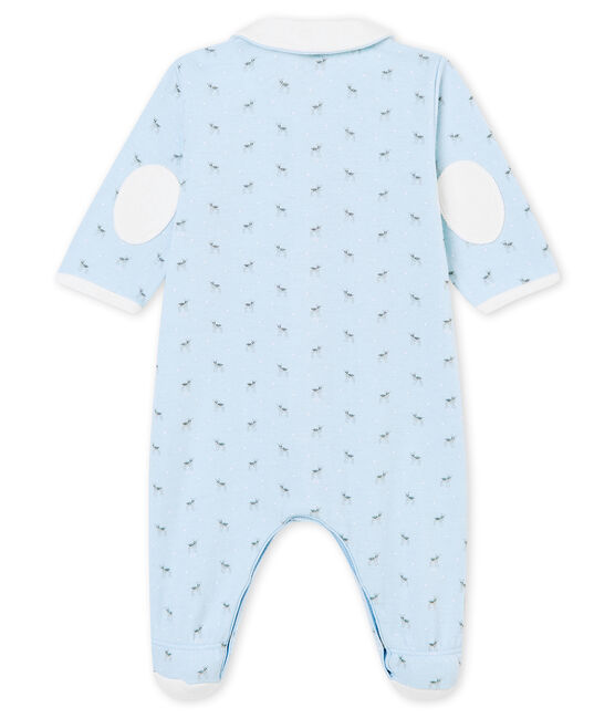 Dors bien bébé garçon en tubique imprimé bleu FRAICHEUR/blanc MULTICO
