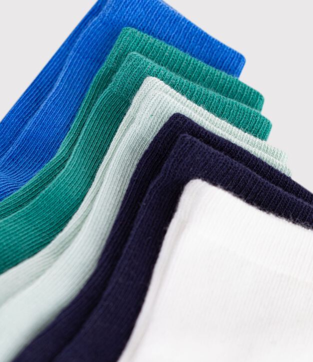 5 paires de chaussettes b&eacute;b&eacute; en coton unies multicouleur