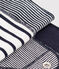Lot de 2 bandanas-bavoirs bébé à rayures variante 1
