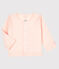 Cardigan bébé en côte 2x2 rose FLEUR