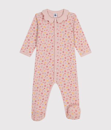 Pyjama imprimé fleurs en coton bébé