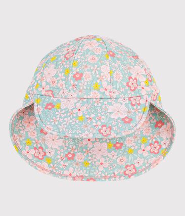 Casquette Anti-UV bébé imprimé fleurs