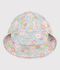 Casquette Anti-UV  b&eacute;b&eacute; imprim&eacute; fleurs bleu/multicouleur