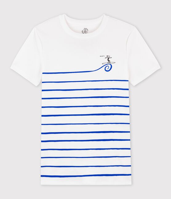 T-shirt rayé Femme blanc ECUME