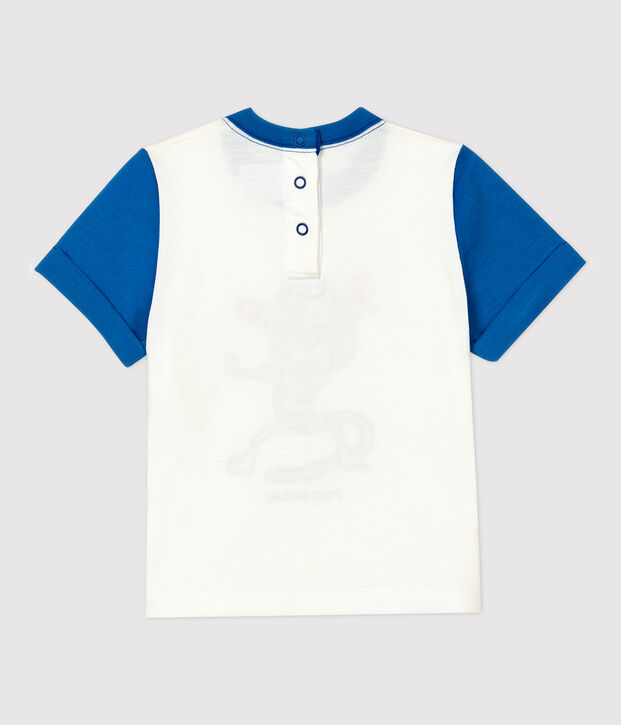 Tee-shirt en coton b&eacute;b&eacute;. blanc