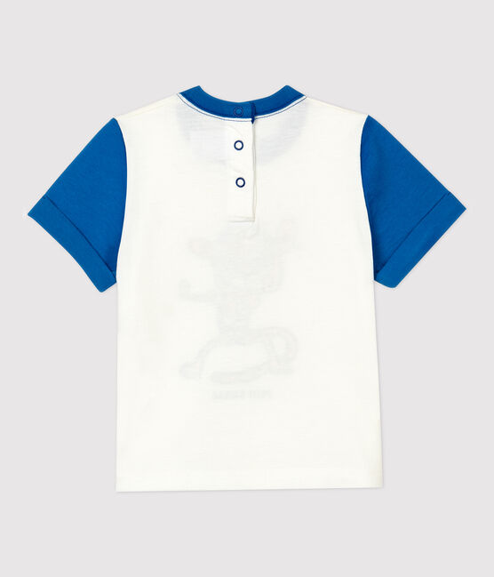 Tee-shirt en coton bébé. blanc MARSHMALLOW
