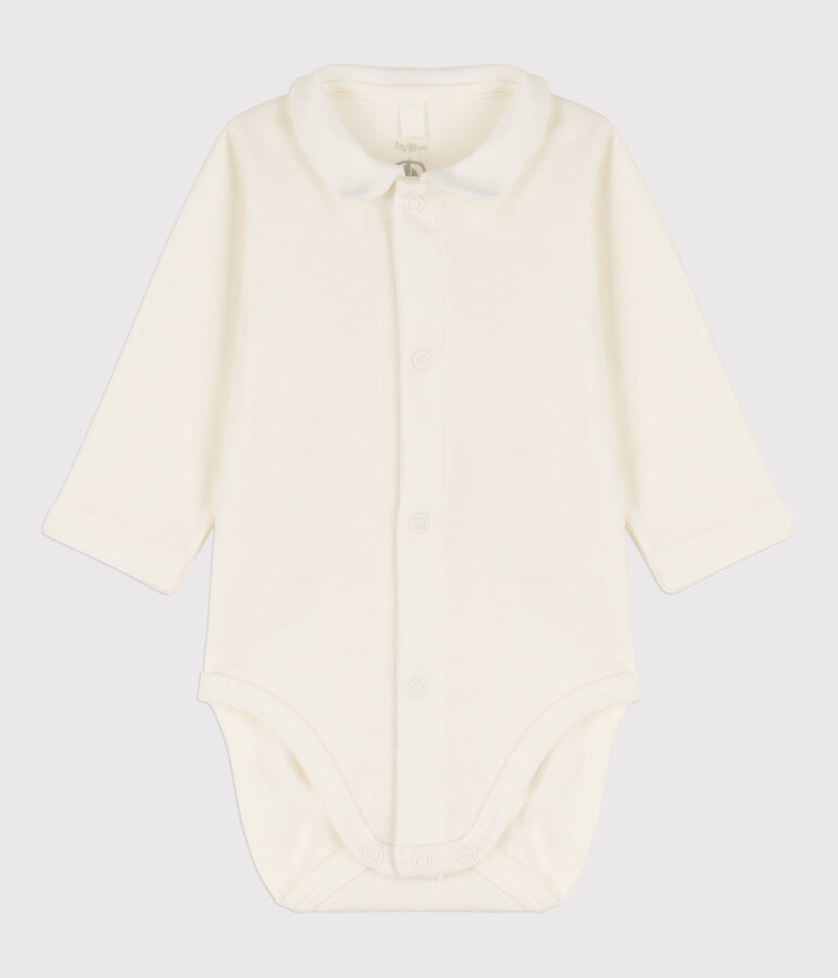 Body &agrave; col b&eacute;b&eacute; en coton blanc MARSHMALLOW