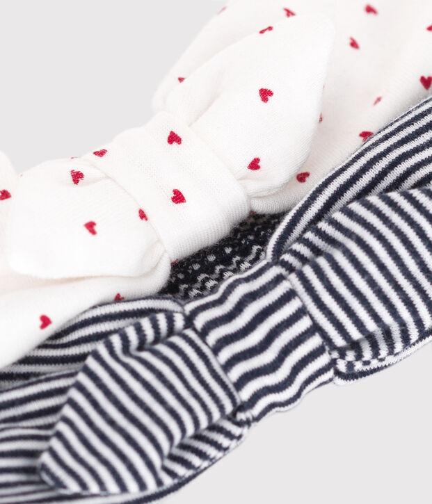 LOT DE 2 BANDEAUX EN COTON ICONIQUES BEBE multicouleur