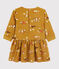 Robe en velours bébé. jaune TOPAZE/ MULTICO