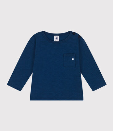 PETIT BATEAU - Tee-shirt manches longues en jersey flammé bébé