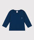 Tee-shirt manches longues en jersey flammé bébé