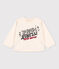 Sweatshirt bébé en coton écru AVALANCHE