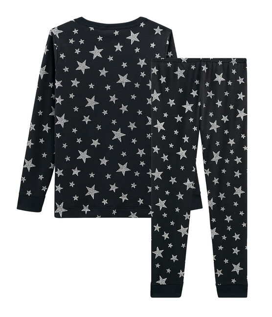 Pyjama petit garçon coupe très ajustée en côte gris CAPECOD/gris ARGENT