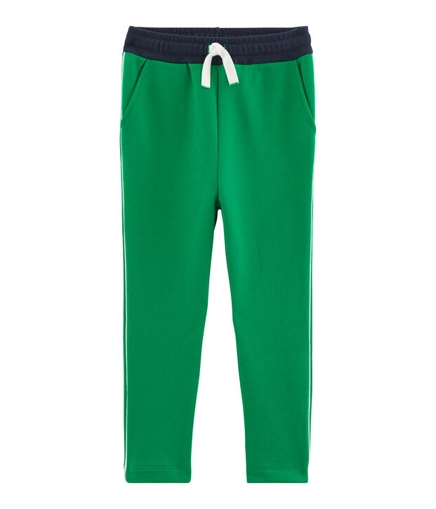 Pantalon maille enfant gar&ccedil;on vert