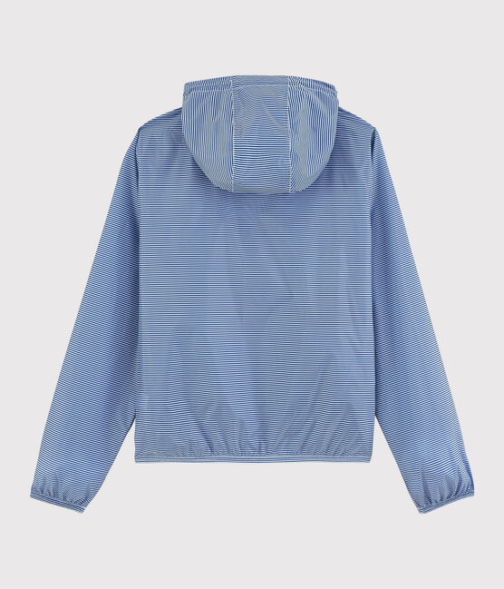 Coupe-vent rayé Femme/Homme bleu SURF/blanc MARSHMALLOW