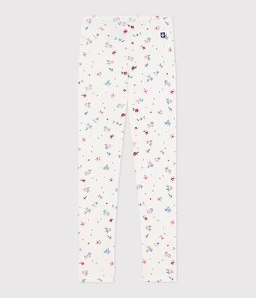 Legging enfant en coton imprimé fleurs
