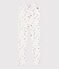 Legging enfant en coton imprimé fleurs blanc MARSHMALLOW/blanc MULTICO
