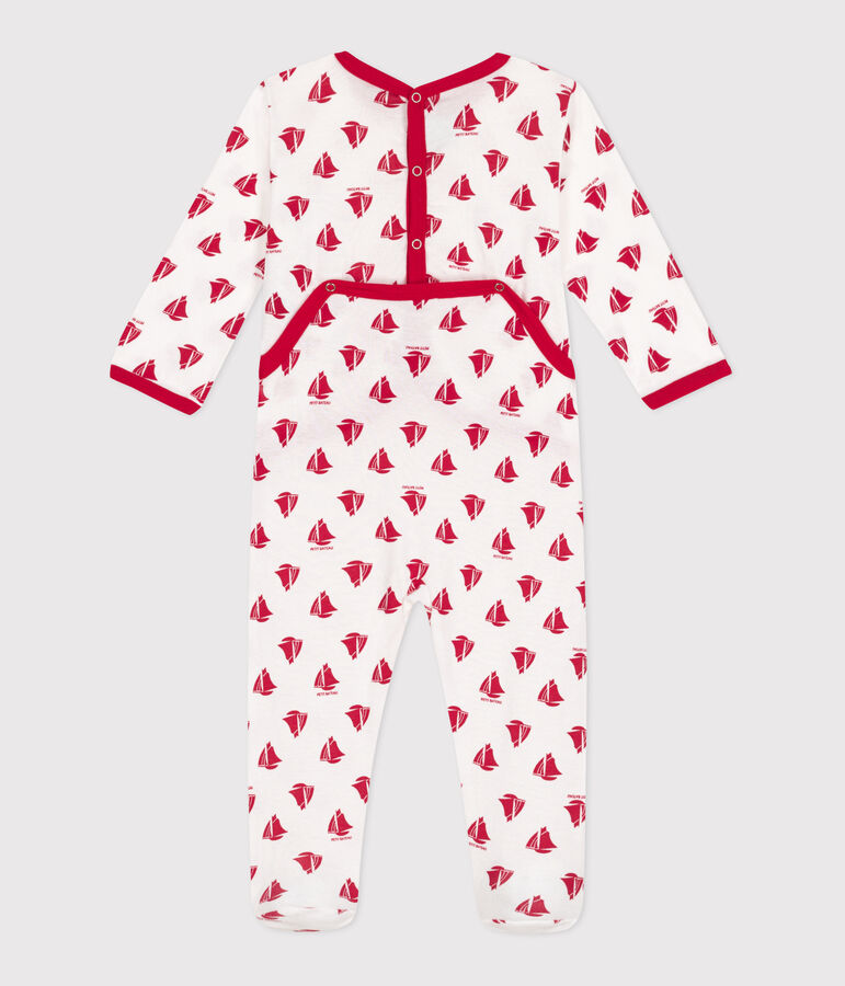 Dors bien en coton b&eacute;b&eacute; blanc ECUME/ CORRIDA