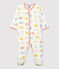Dors-bien bébé imprimé Paris en coton blanc MARSHMALLOW/blanc MULTICO